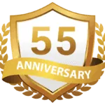 55 years logo Microtex