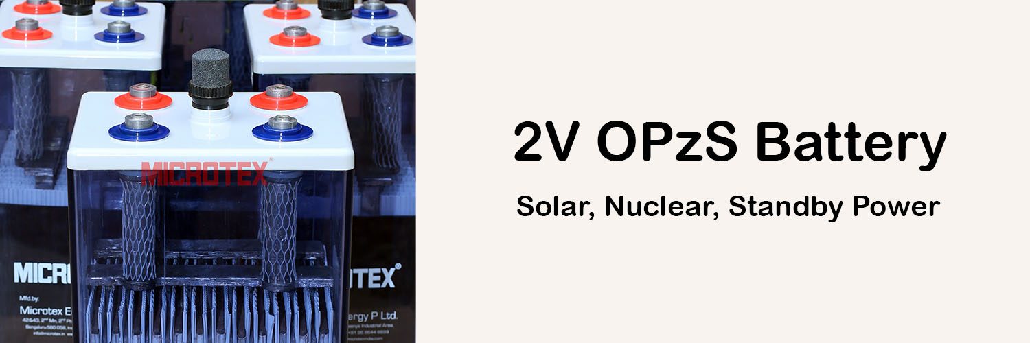 Microtex Lead acid battery manufacturer in India OPzS